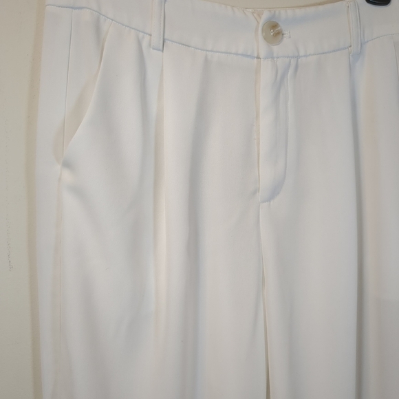American Threads White Wide Leg Women's Pants , Size S - Picture 2 of 11
